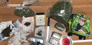 Coniugi nascondevano in casa oltre un chilo e mezzo tra marijuana e hashish