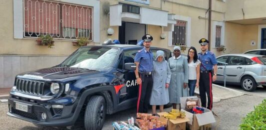 Lucera, donazione dei carabinieri alla Caritas