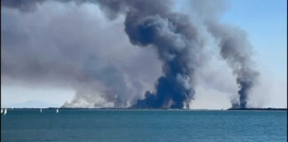Brucia l’Oasi naturale di Lago Salso, danni ingenti