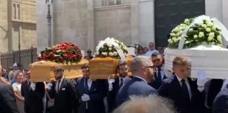 Cattedrale gremita per l’ultimo saluto a Luigi Narciso, Maria Mammollino e Giuseppe Piscitelli