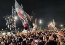 Foggia, l’abbraccio dei tifosi: entusiasmo alle stelle verso il derby